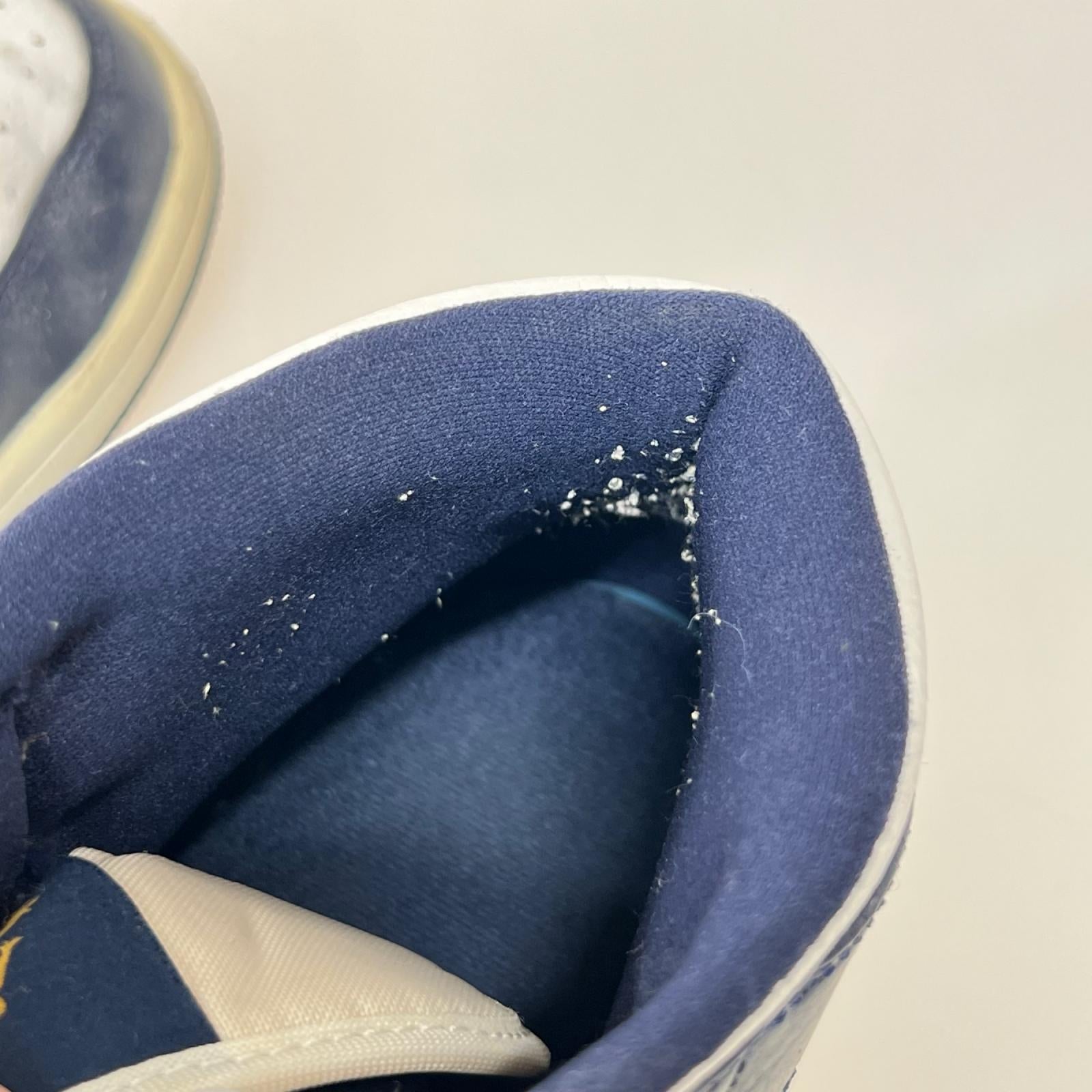 スニーカー Air Jordan 1 Mid white/metallic gold-obsidian 554724-174 28cm (US10 UK9 1/2 EU46)
