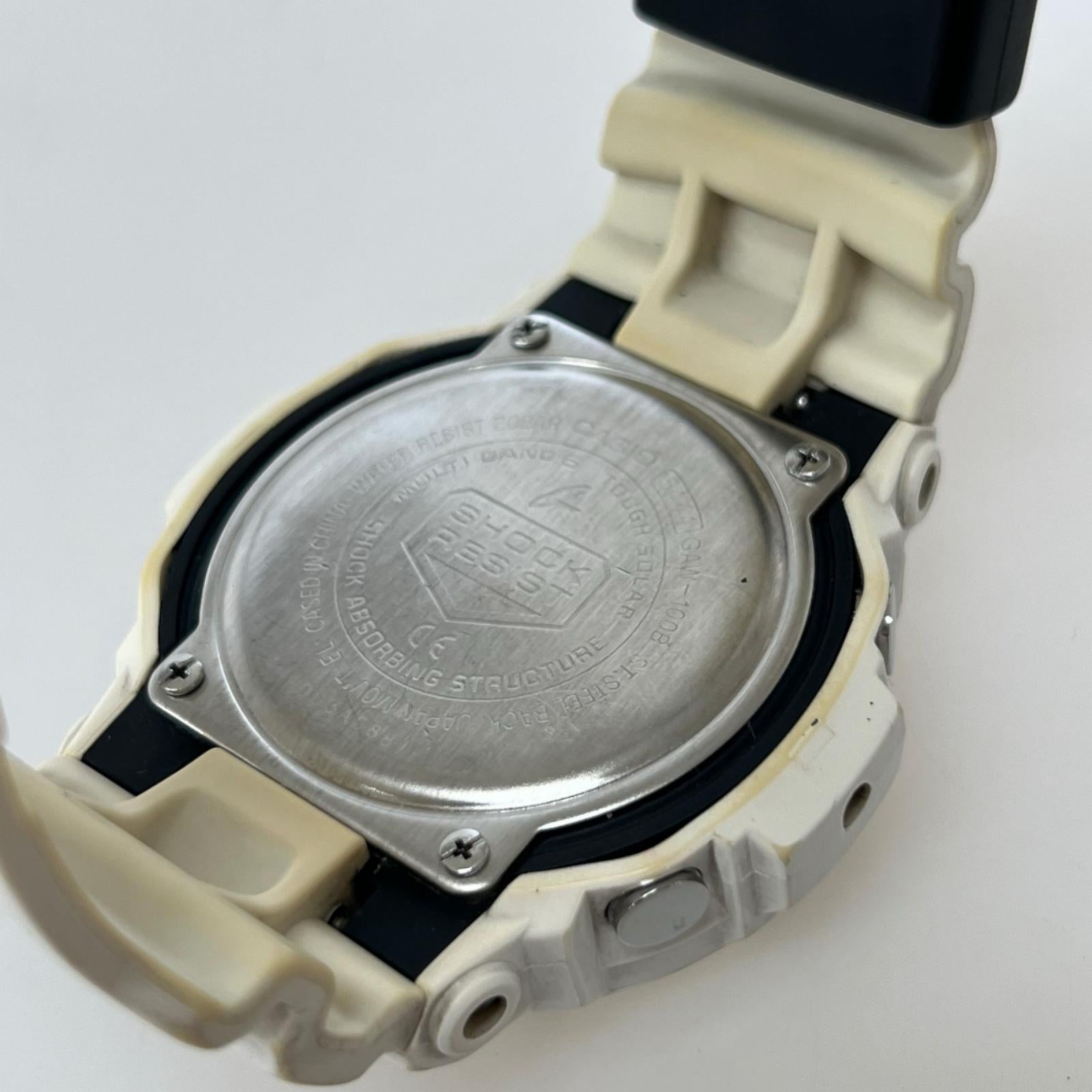 腕時計 ソーラー腕時計 GAW-100B ホワイト