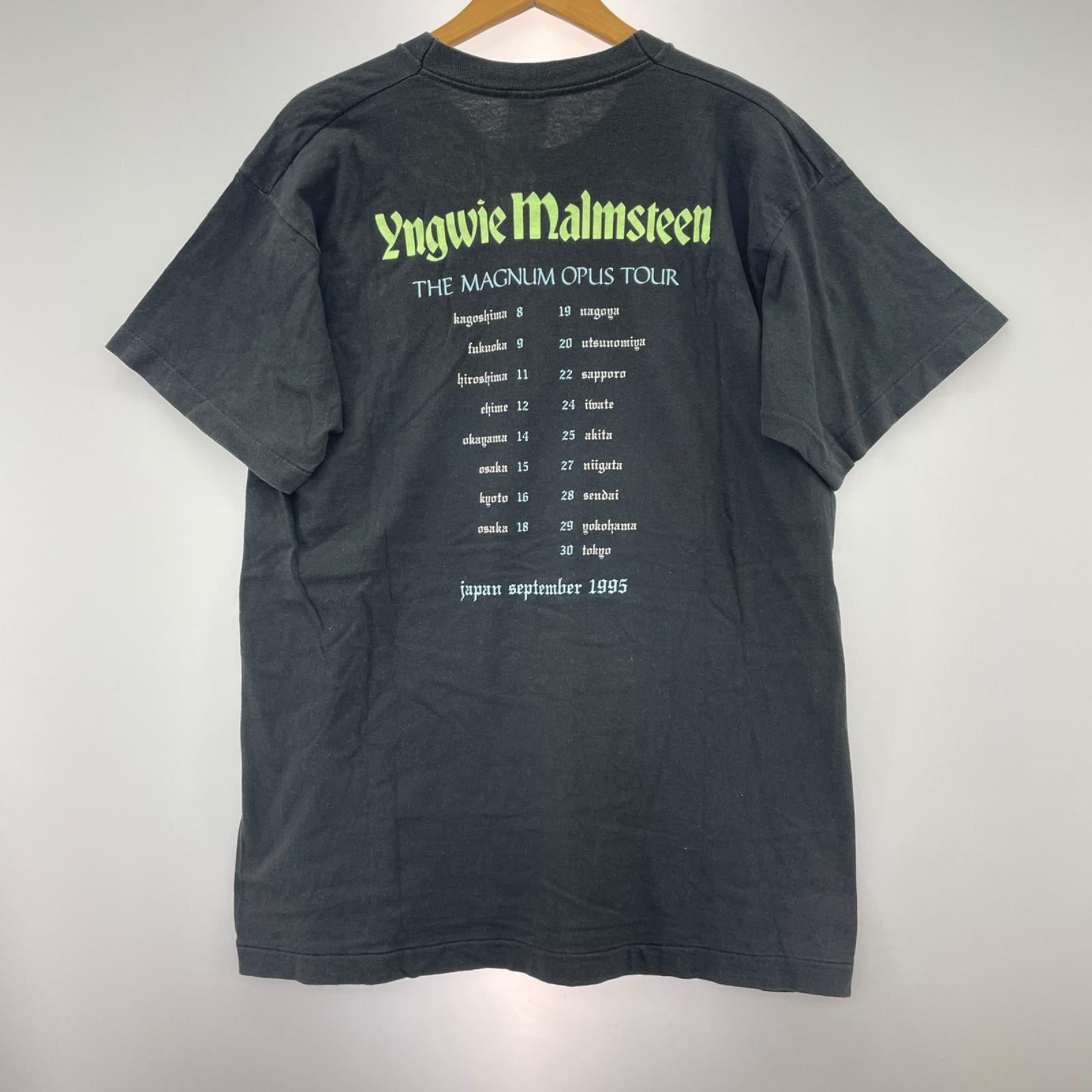 半袖Tシャツ YNGWIE MALMSTEEN 95 ダガー 黒 ブラック