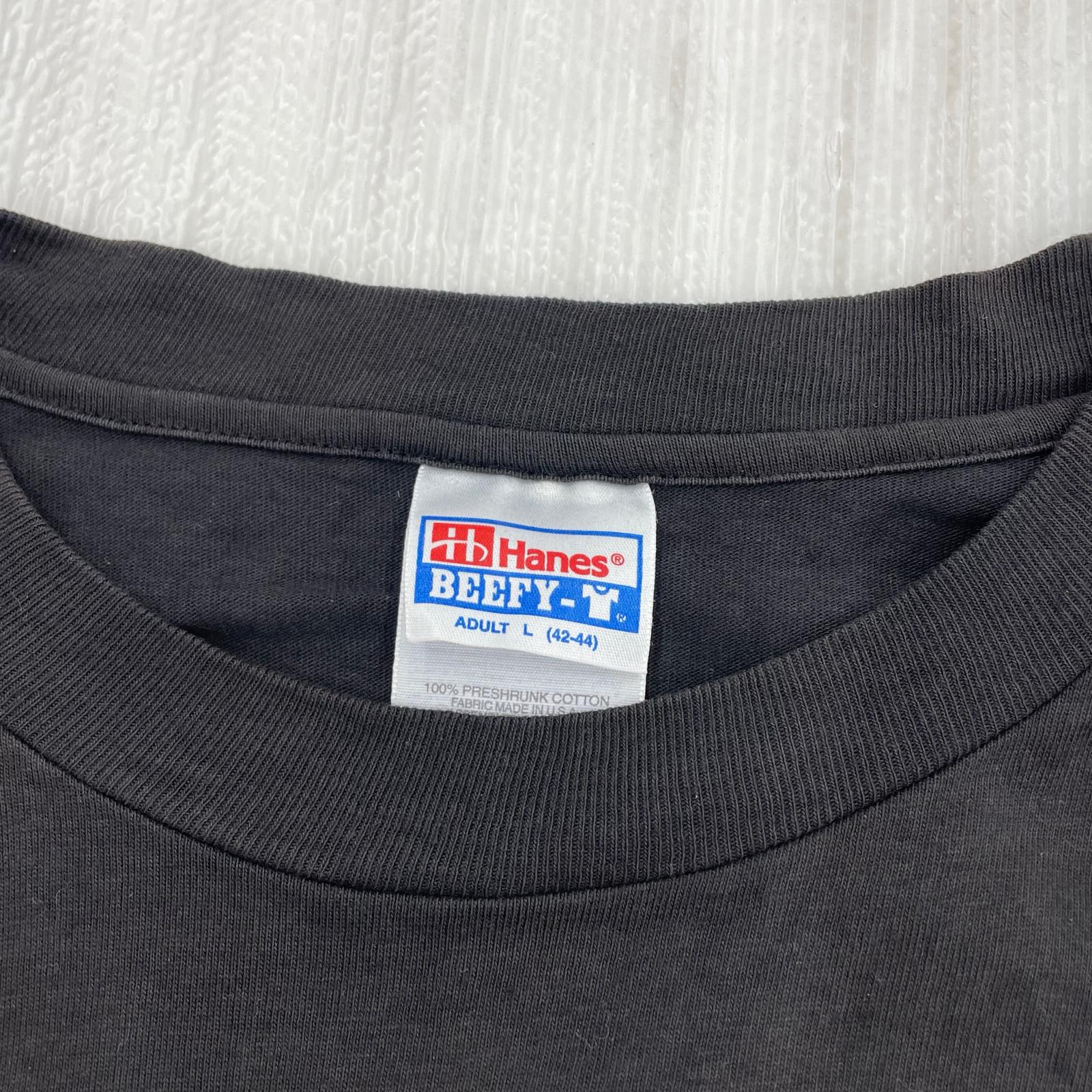 長袖Tシャツ HANES 80s YNGWIE MALMSTEEN Yngwie who ? L ブラック
