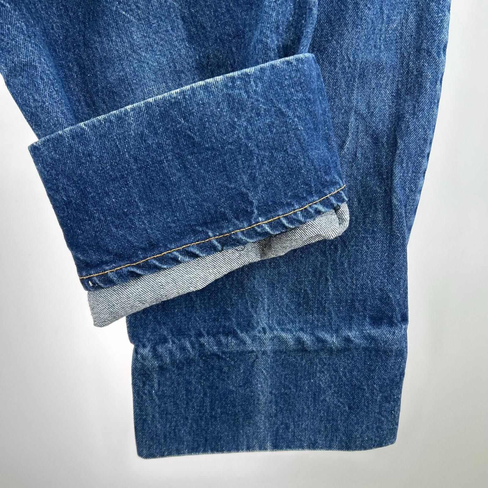 デニムパンツ 80s 505 ボタン裏532 W42 42 ネイビー