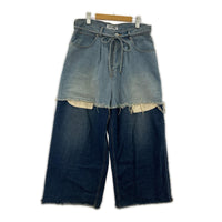 パンツ LAYERED DENIM PANTS ※カットオフ 1 ブルー