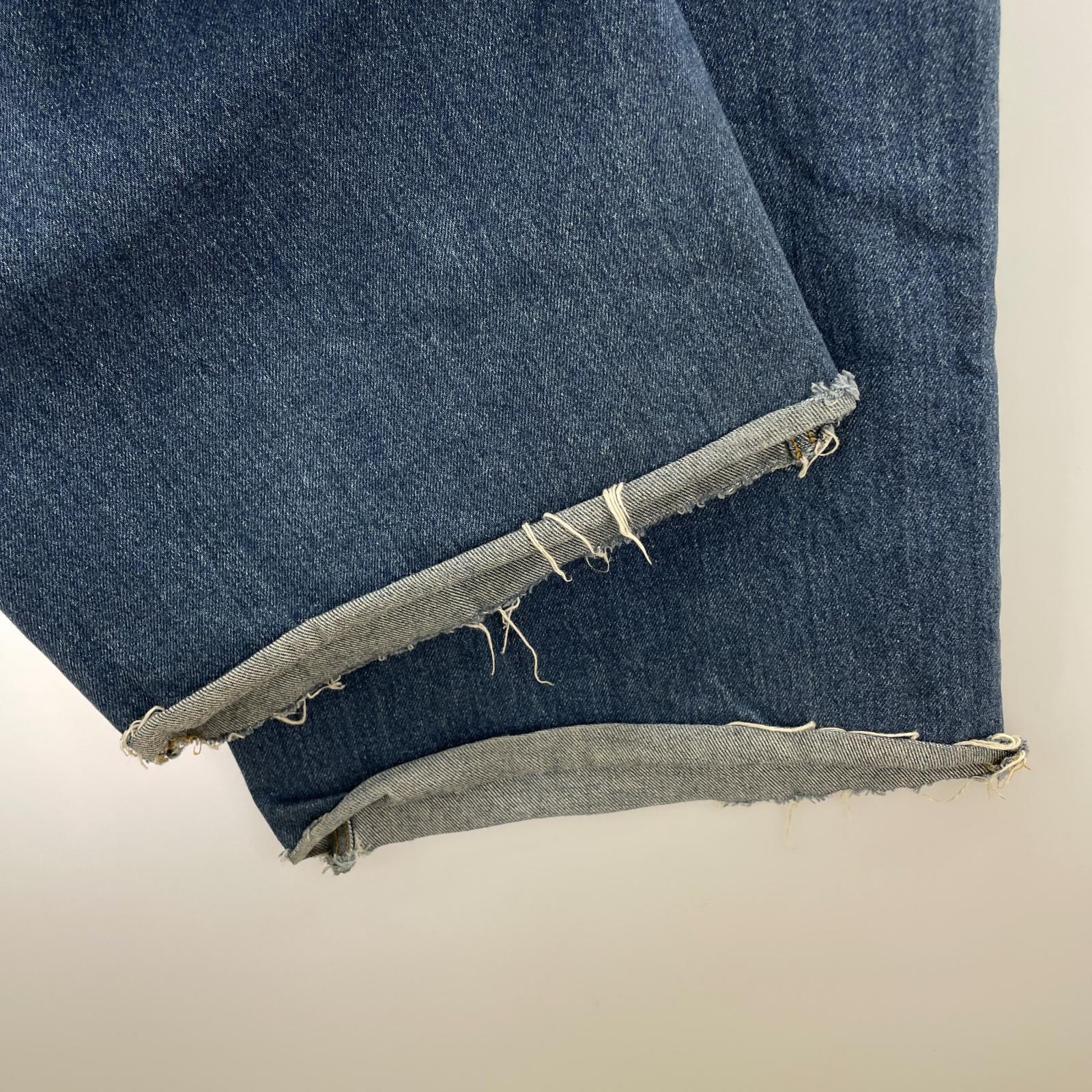 パンツ LAYERED DENIM PANTS ※カットオフ 1 ブルー