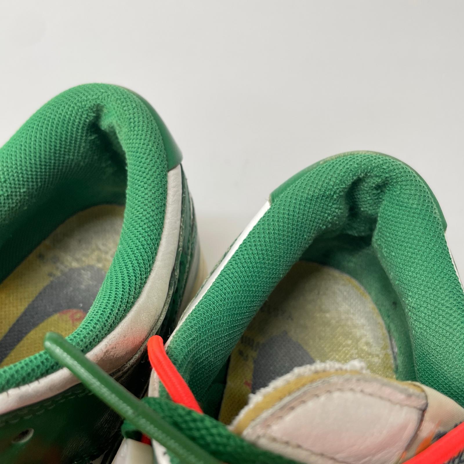 スニーカー ×Off-White Dunk Low White/Pine Green