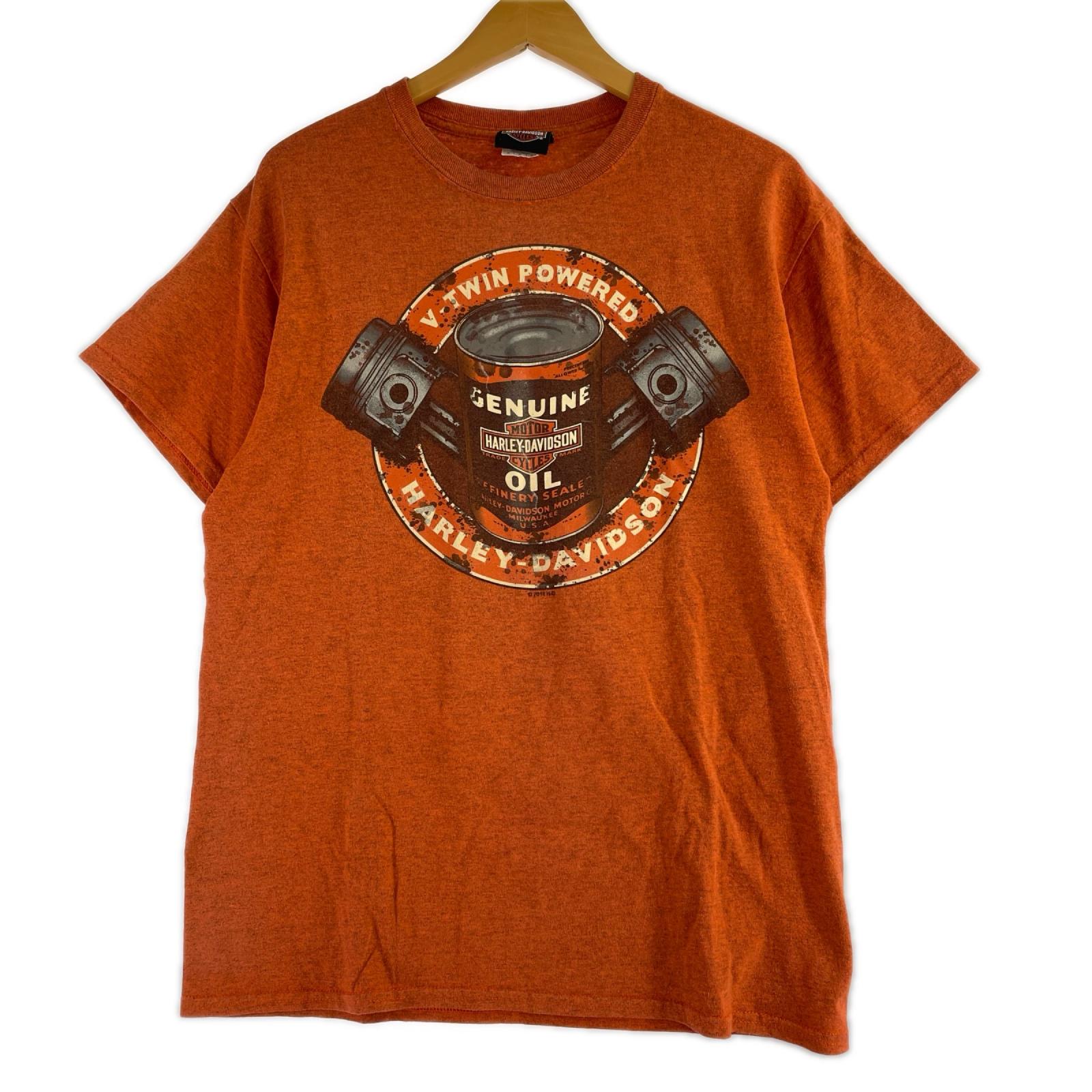 半袖Tシャツ V-Twin Powered オレンジ (M) M オレンジ