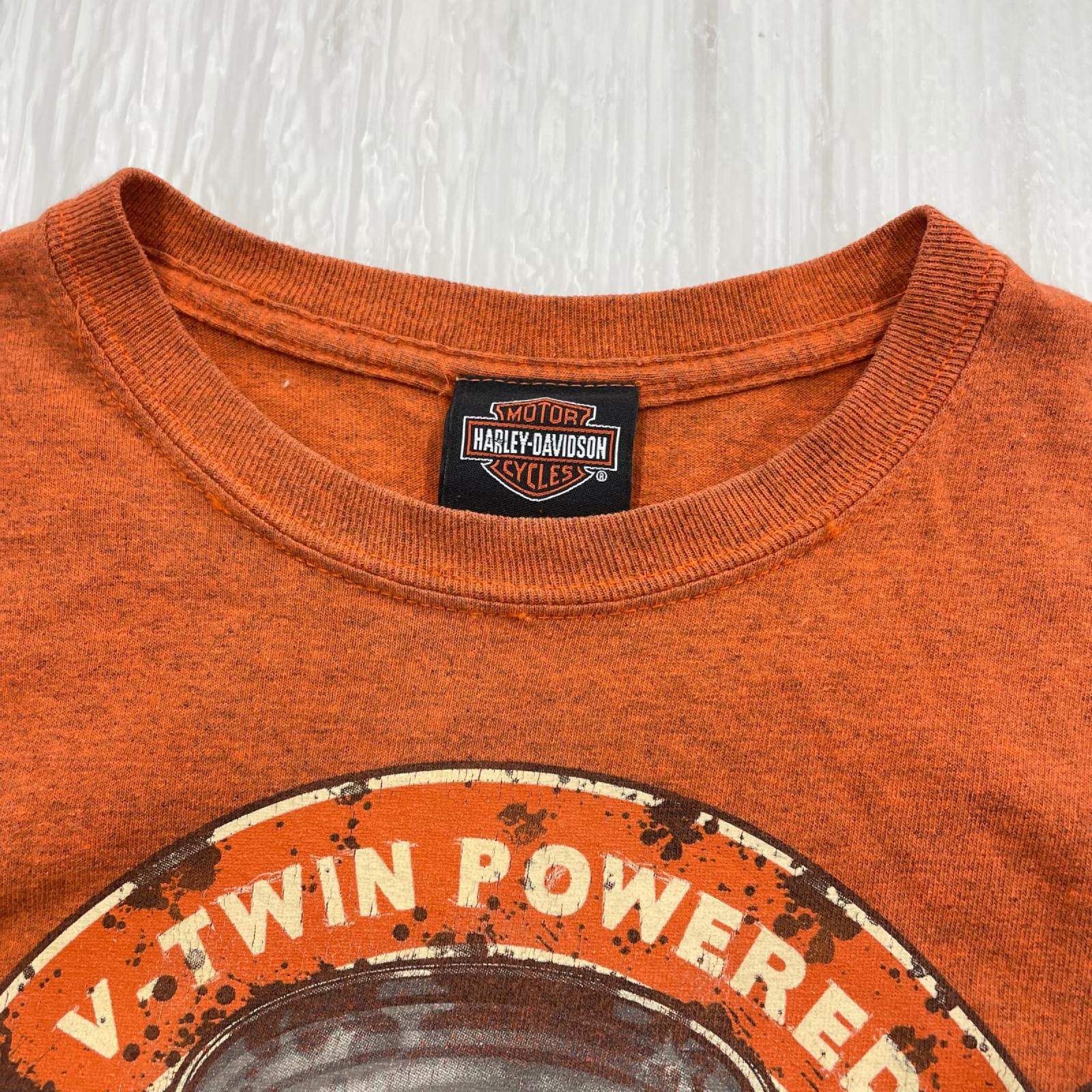 半袖Tシャツ V-Twin Powered オレンジ (M) M オレンジ