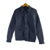 カーディガン リブカラーカーディガン GRY M M ネイビー
