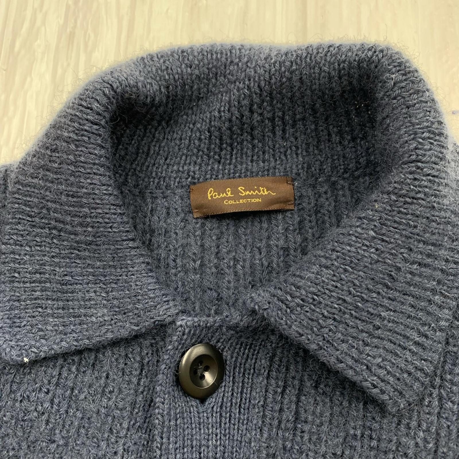 カーディガン リブカラーカーディガン GRY M M ネイビー
