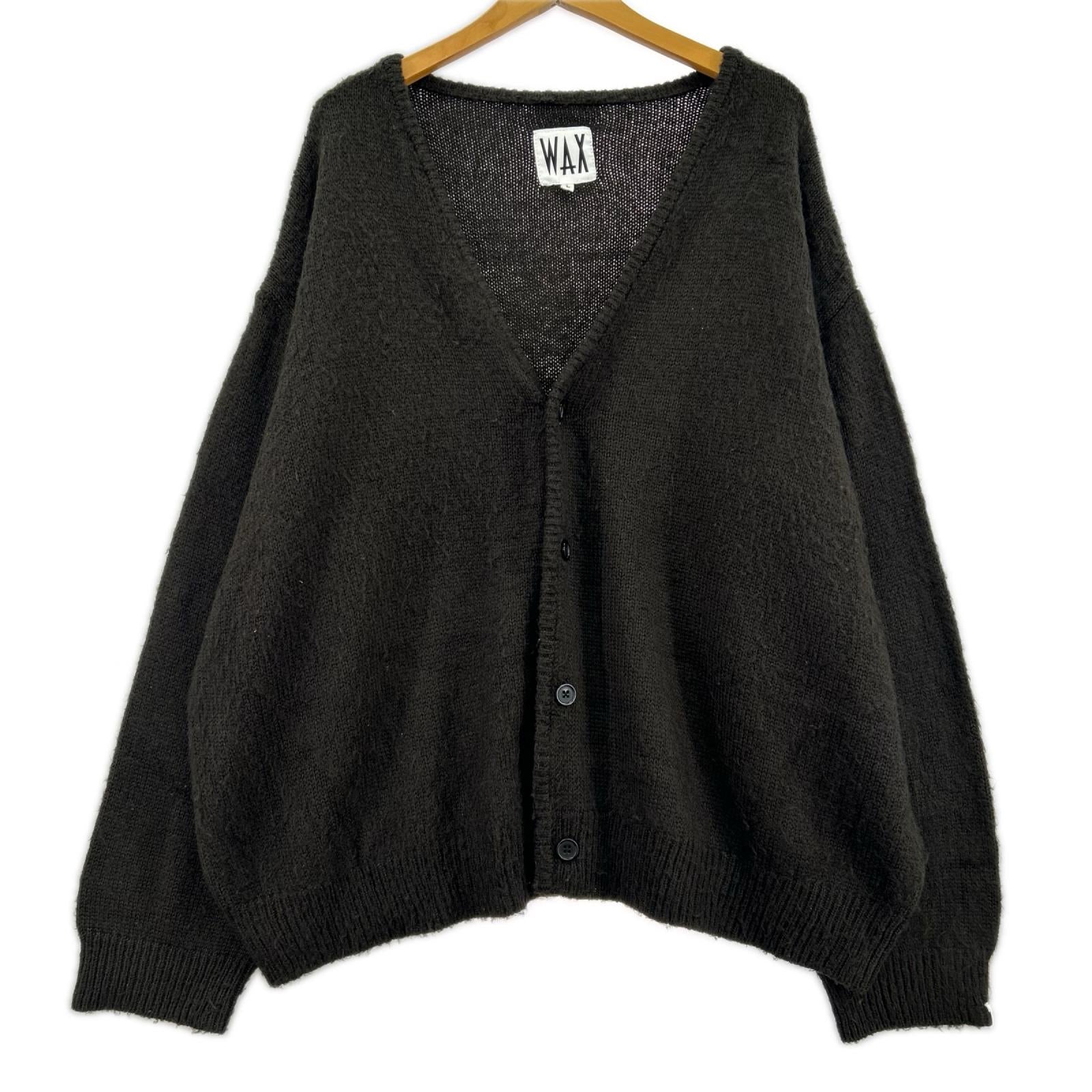カーディガン WAX アクリル 茶 (L) L ブラウン
