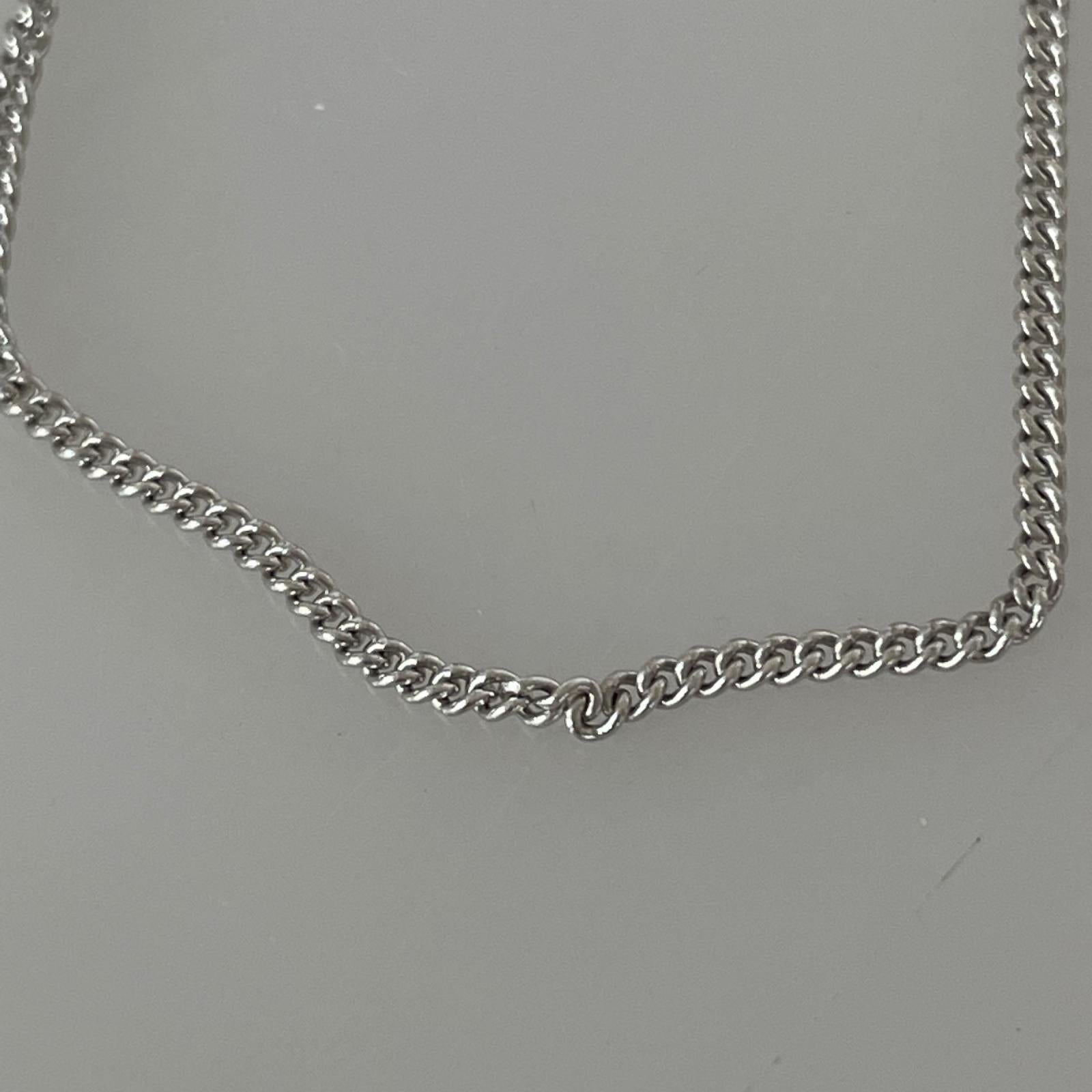 ネックレス CURB CHAIN SLIM シルバー