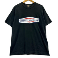 半袖Tシャツ 90s HDC社 レーシングロゴ L ブラック