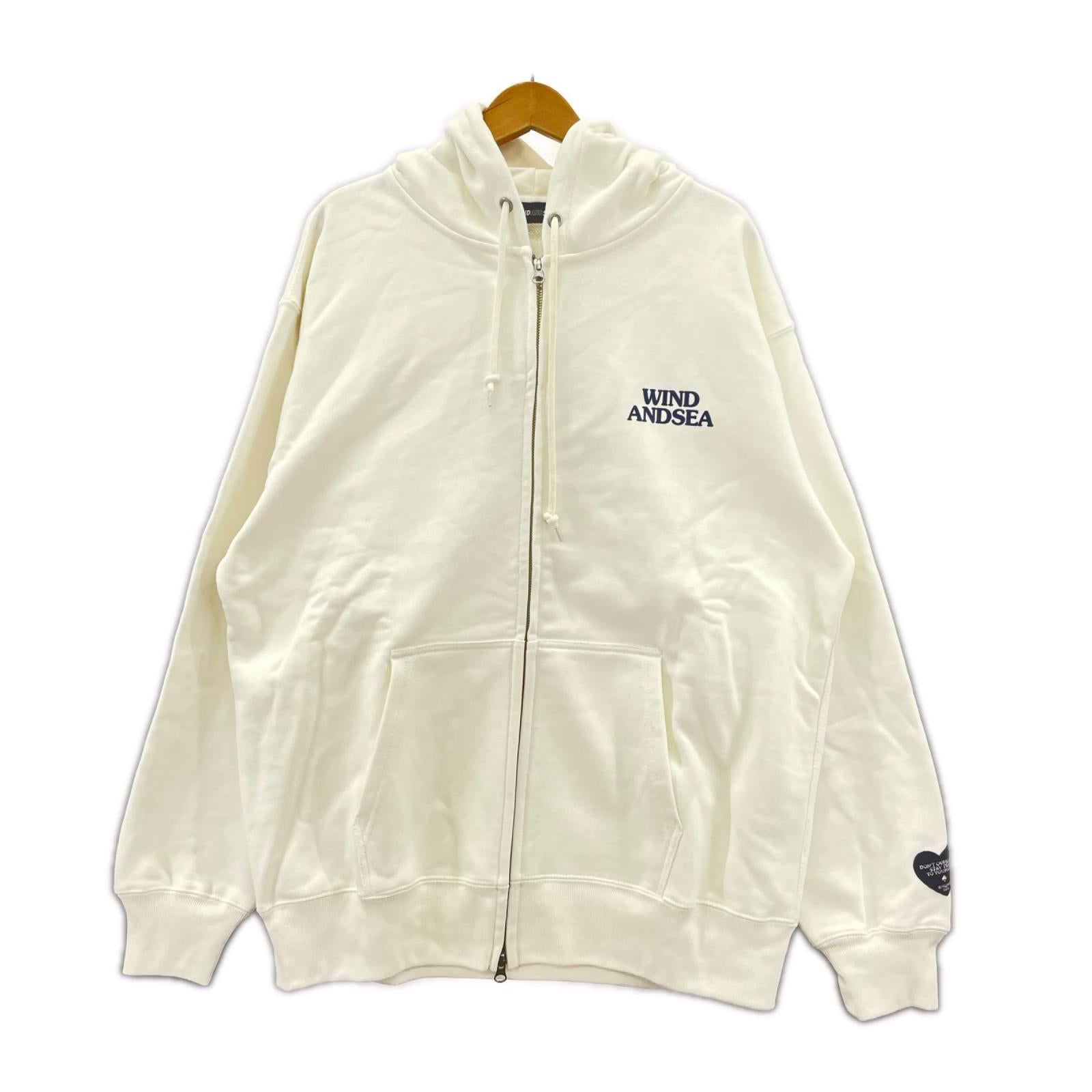 パーカー HEAT&SPADE 白 XL ホワイト