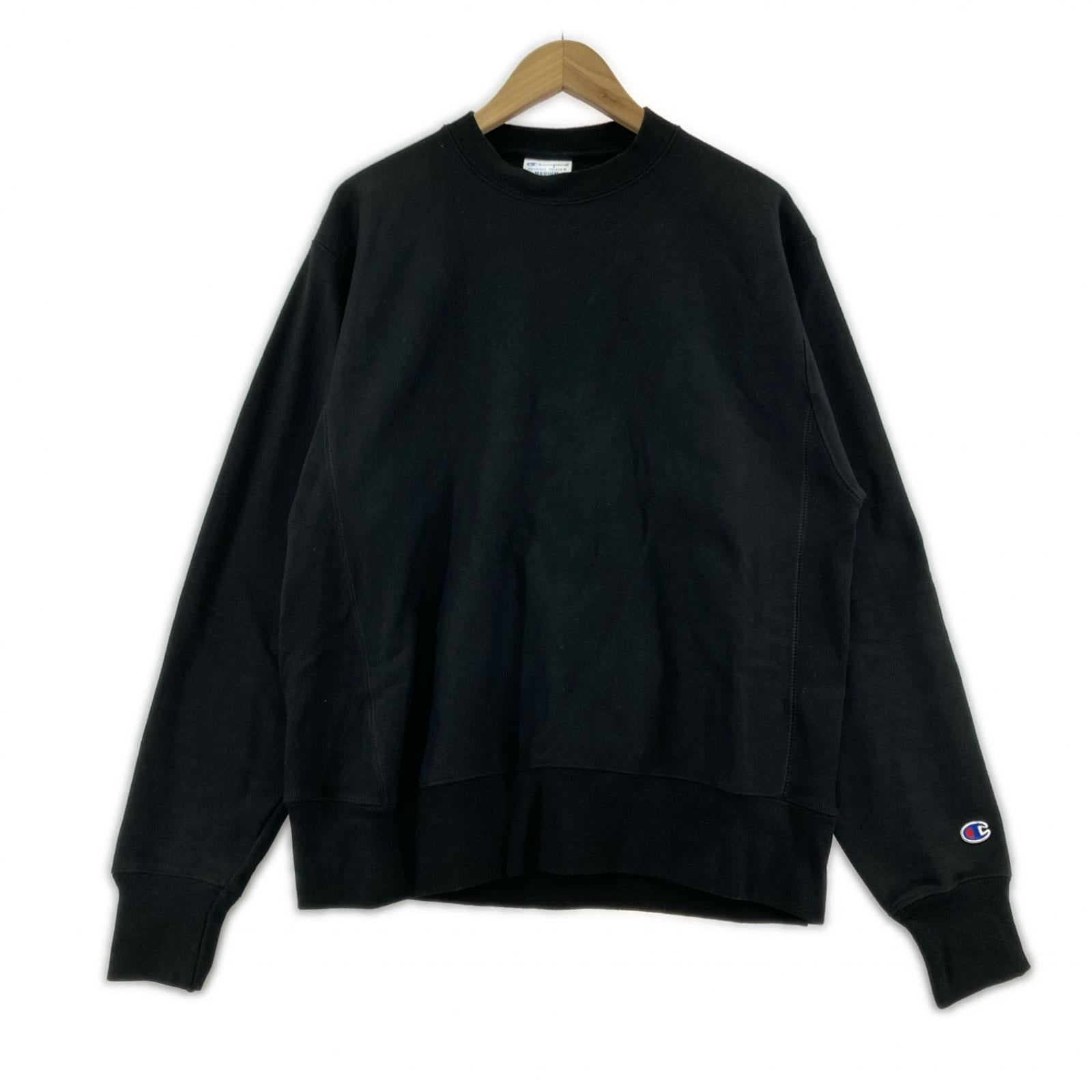 スウェット REVERSE WEAVE 青単タグ 裏起毛 無地 黒 XL ブラック
