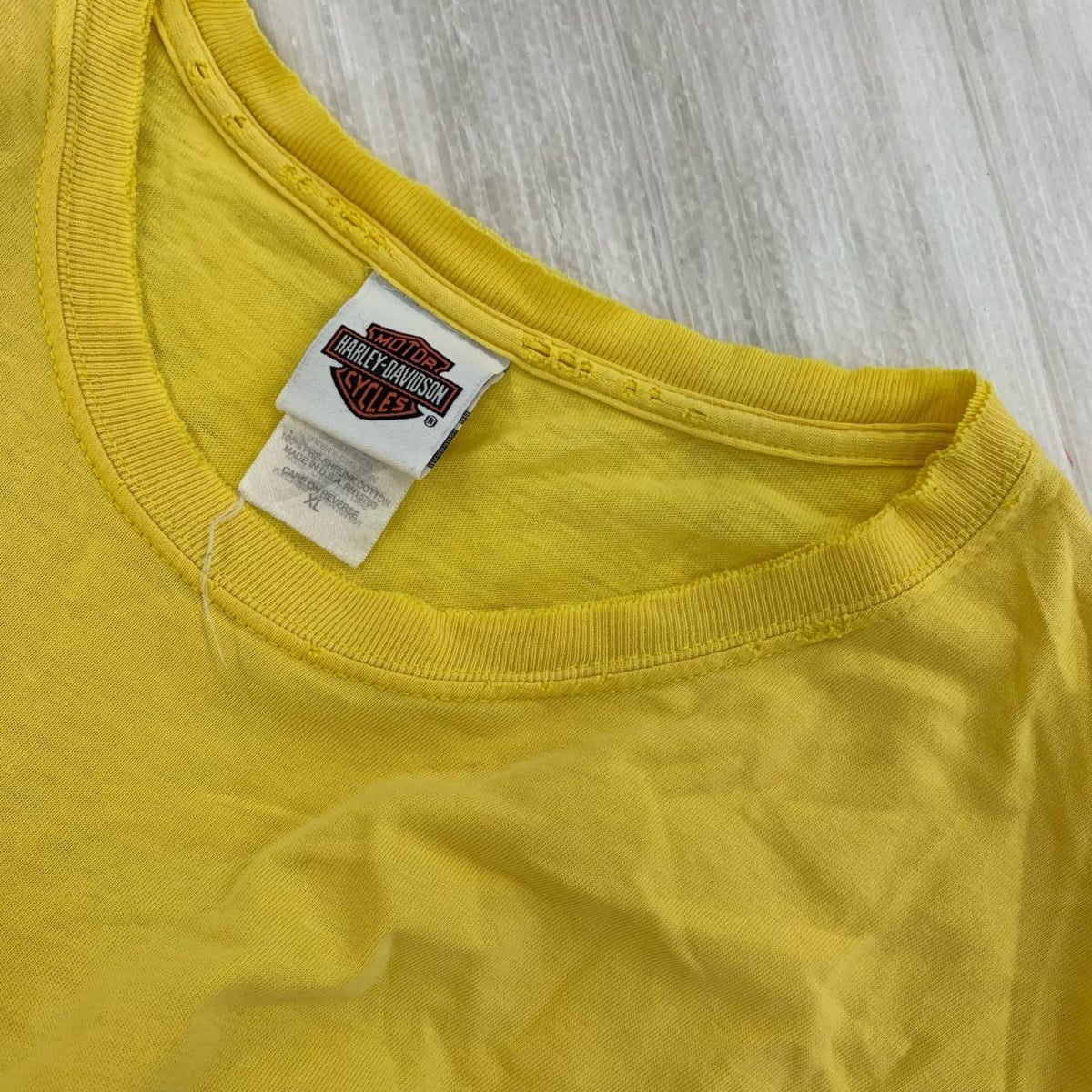 半袖Tシャツ ファイヤーロゴ プリントTEE 黄色 イエロー