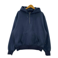 パーカー TECH HALF ZIP SWEAT SHIRTS フーディ 紺 S ネイビー