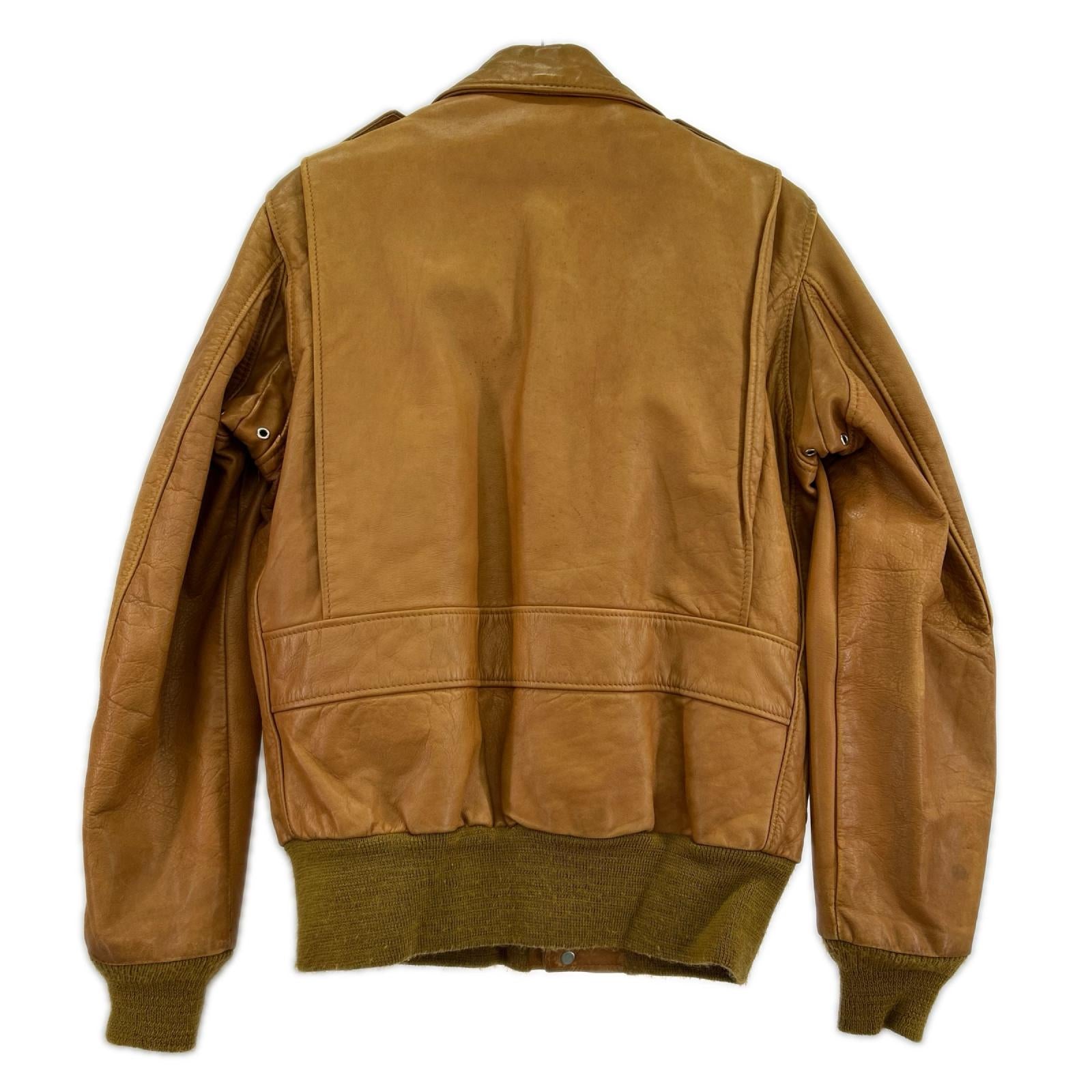 レザージャケット I・S・674・M・S Fraight Jacket 36 CML 36 ブラウン