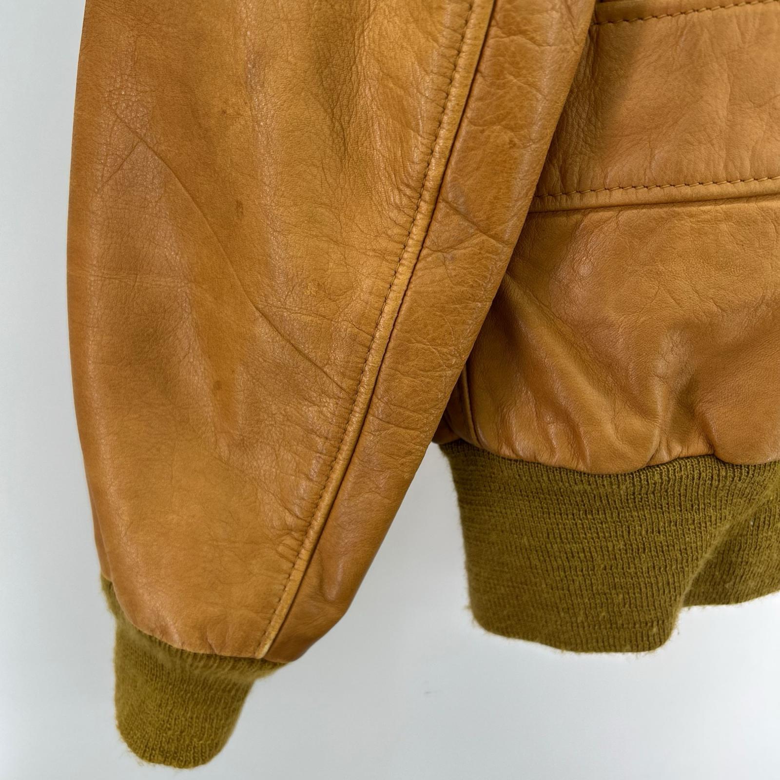 レザージャケット I・S・674・M・S Fraight Jacket 36 CML 36 ブラウン