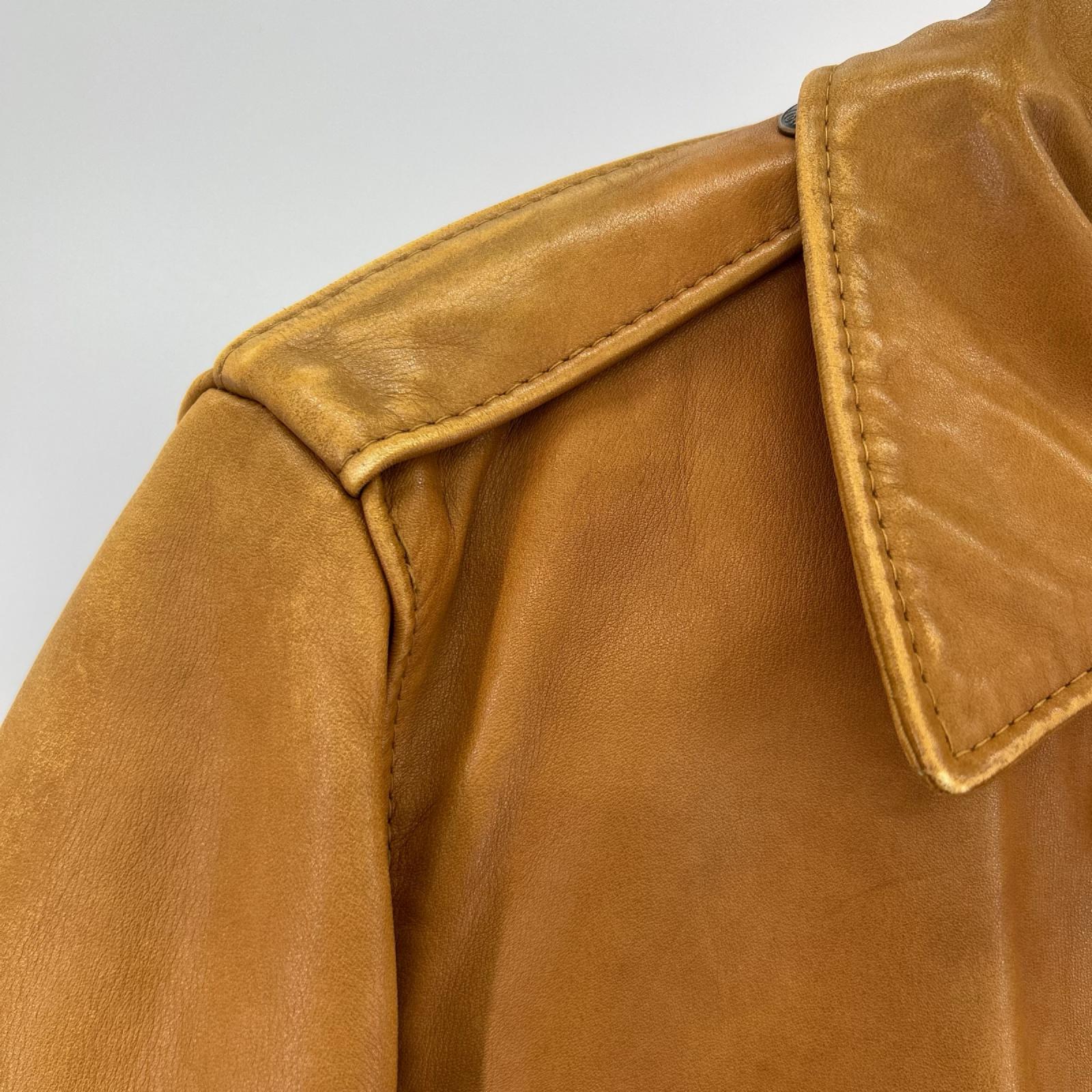 レザージャケット I・S・674・M・S Fraight Jacket 36 CML 36 ブラウン
