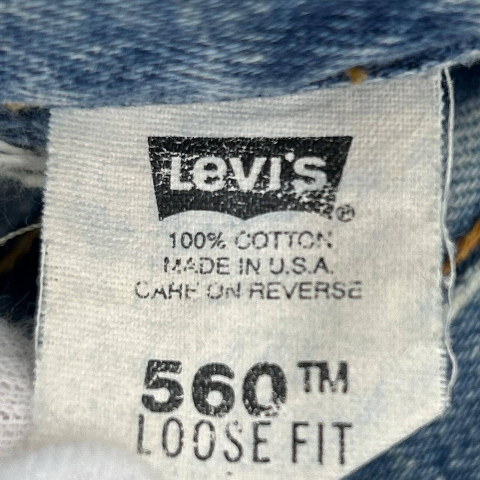 デニムパンツ 00s 560 Loose Fit USA製 W42 L32 42 ブルー