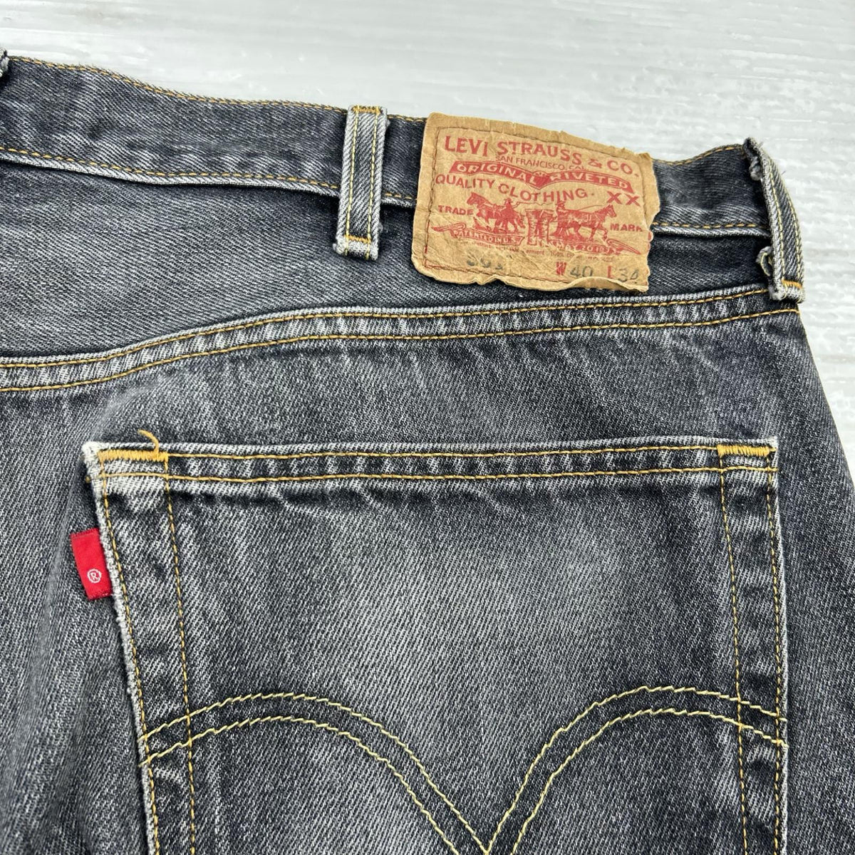 デニムパンツ 501 メキシコ製 ブラックデニム W40 40 ブラック