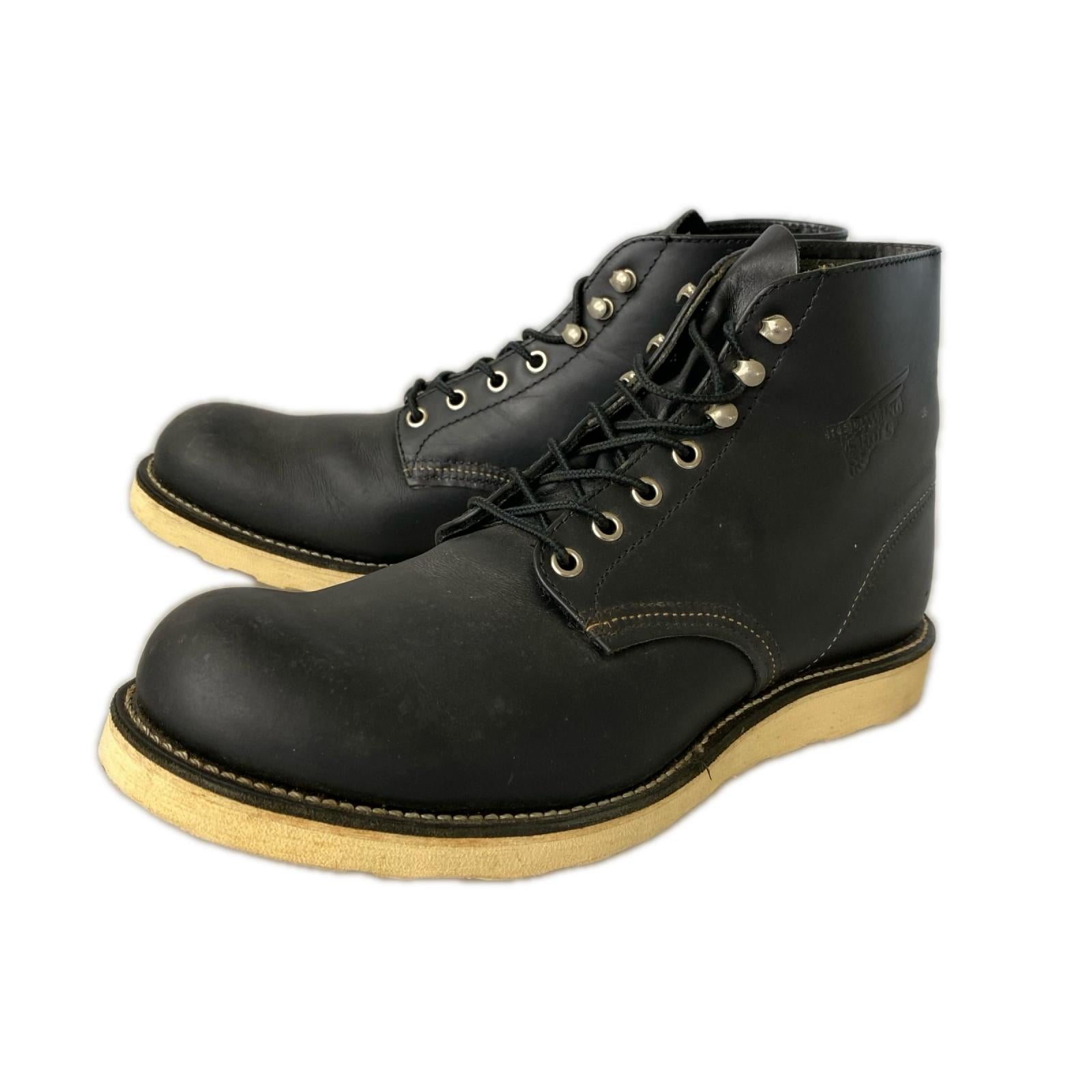 ブーツ RED WING 8165 6-inch Classic Round ブーツ 10 1/2 ブラック 28.5cm (US10 1/2 UK10 EU47) ブラック