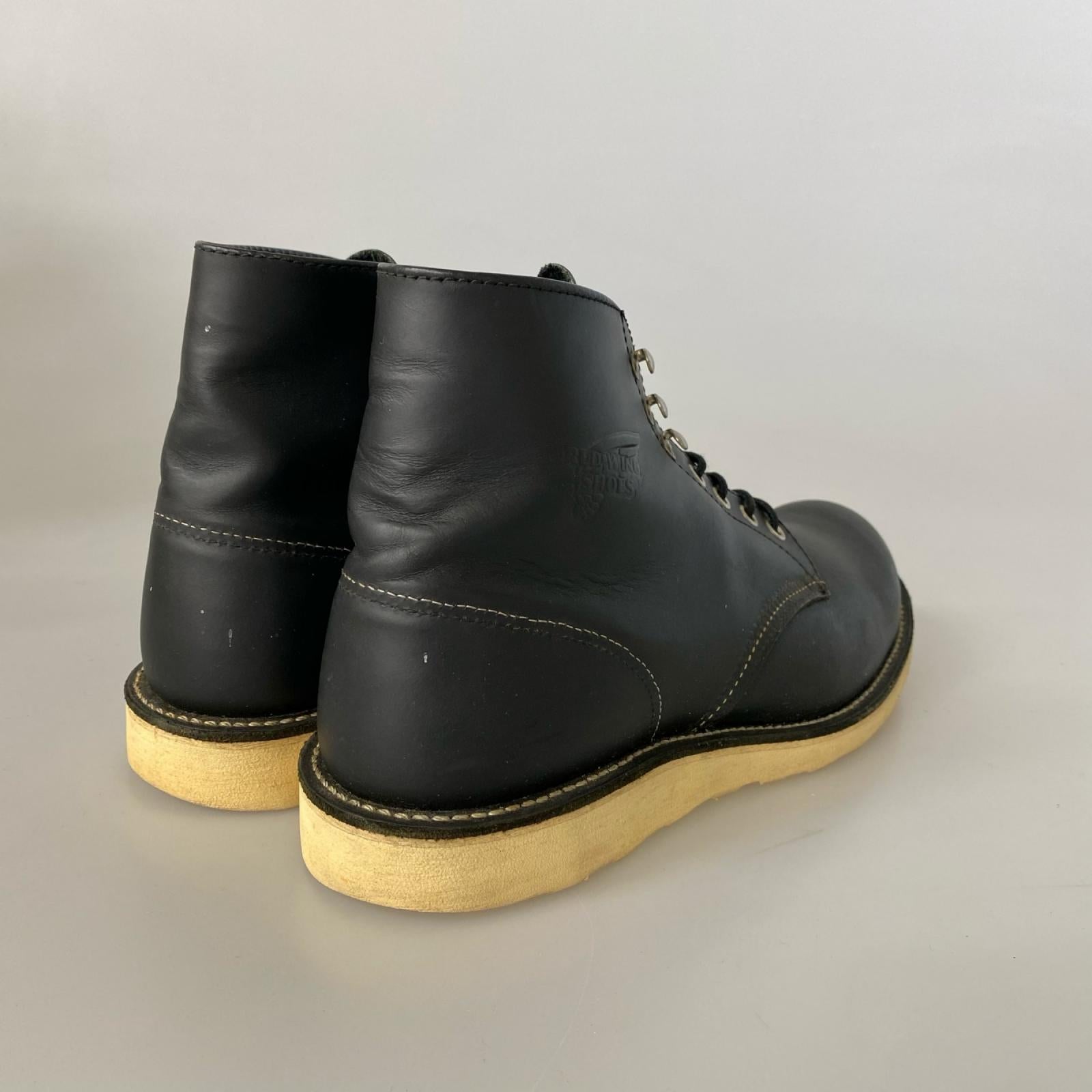 ブーツ RED WING 8165 6-inch Classic Round ブーツ 10 1/2 ブラック 28.5cm (US10 1/2 UK10 EU47) ブラック