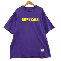 半袖Tシャツ Stencil Embroidered tee 紫 L L パープル