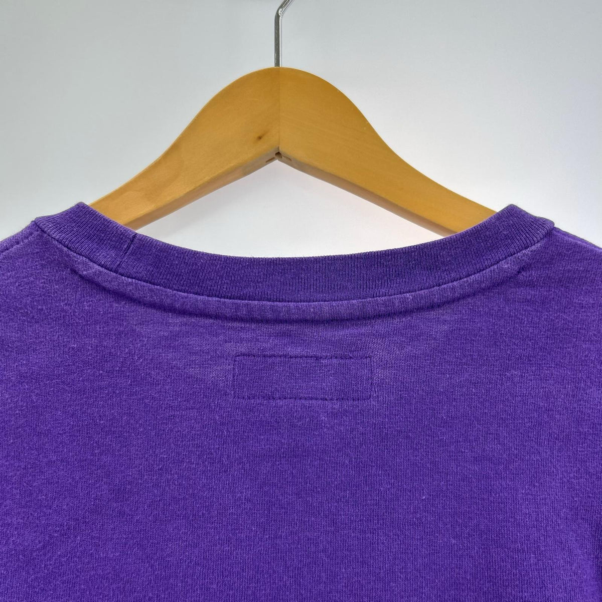 半袖Tシャツ Stencil Embroidered tee 紫 L L パープル