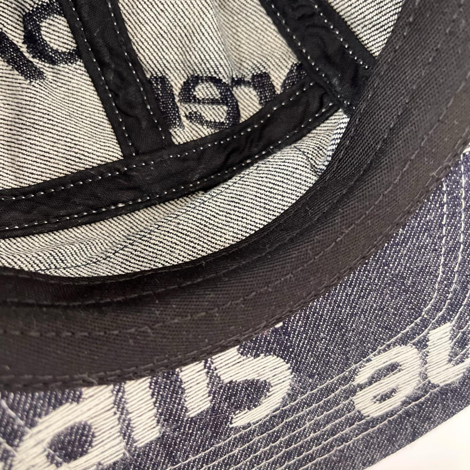キャップ Jacquard Logos Denim Camp Cap ネイビー