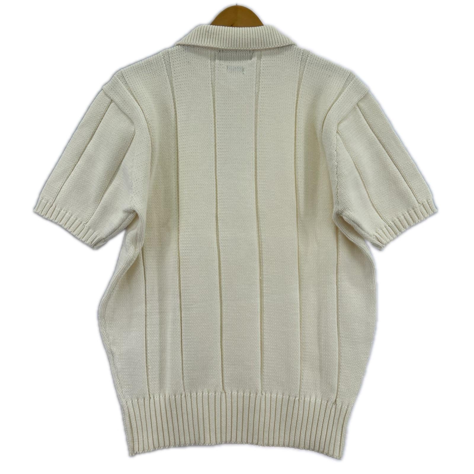 ポロシャツ コットンニットポロ L WHT L ホワイト