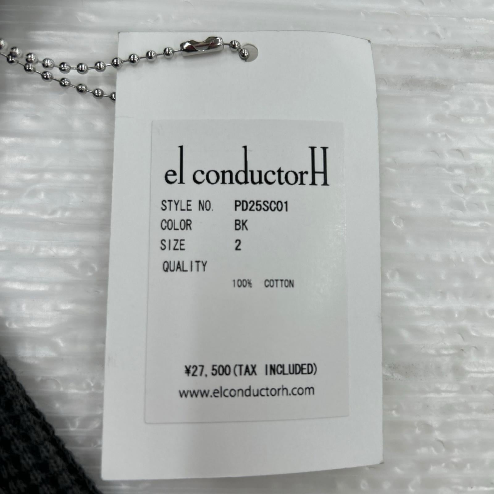 長袖Tシャツ el conductorH WAFFLE TAIL LONGSLEEVE TOP 2