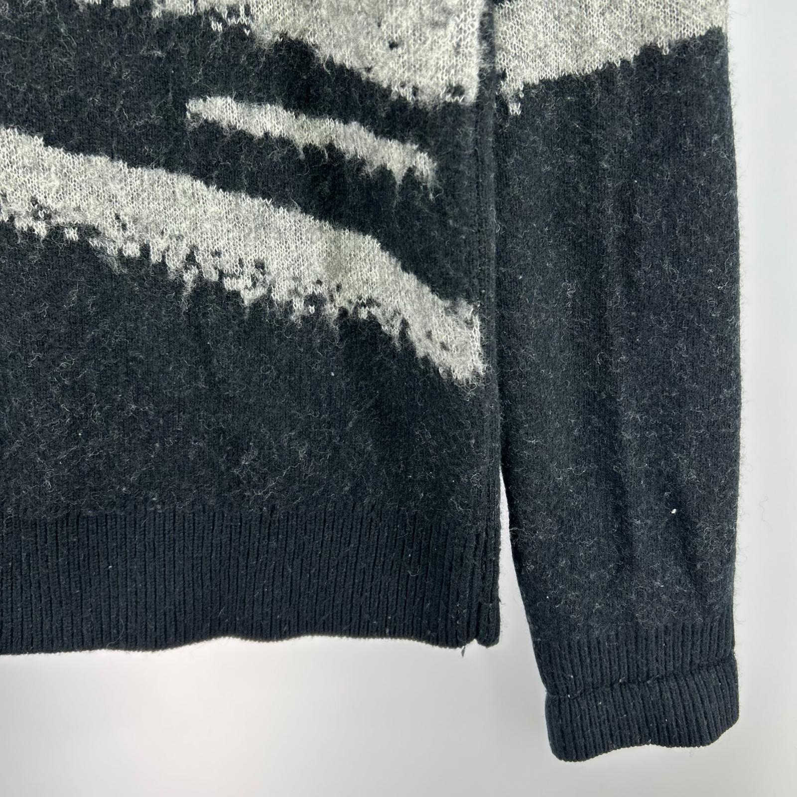 ニット ウールニット 黒 XS ブラック