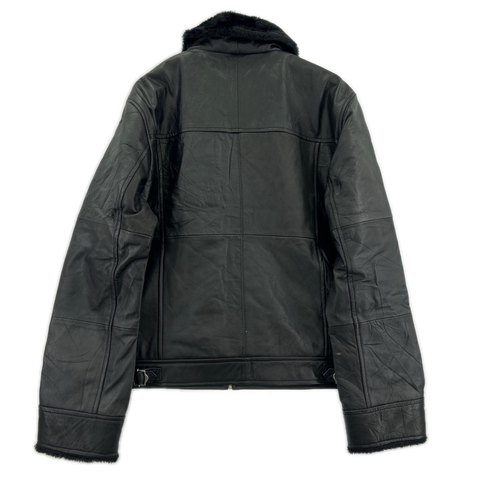 レザージャケット JIGGYS SHOP 本革 BLK XXL ブラック