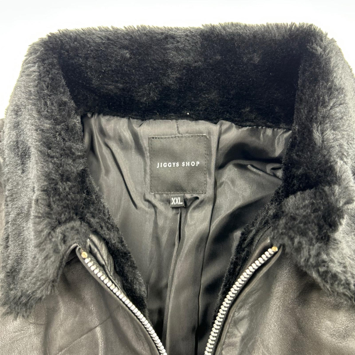 レザージャケット JIGGYS SHOP 本革 BLK XXL ブラック