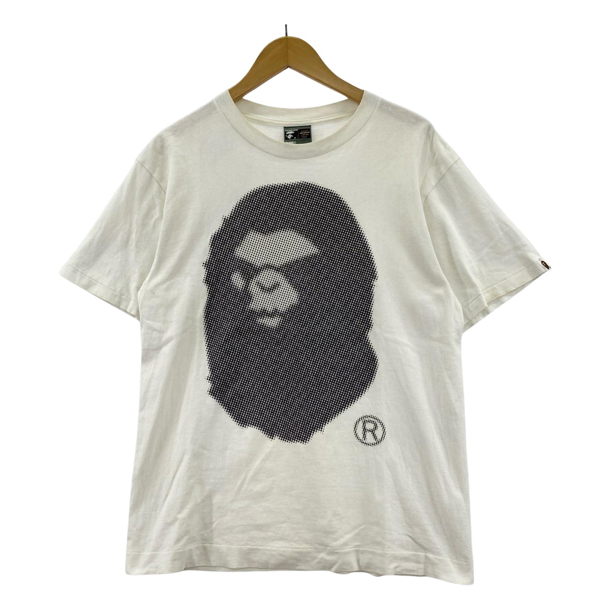 半袖Tシャツ Dot Mad Face Big APE HEAD ホワイト (M)