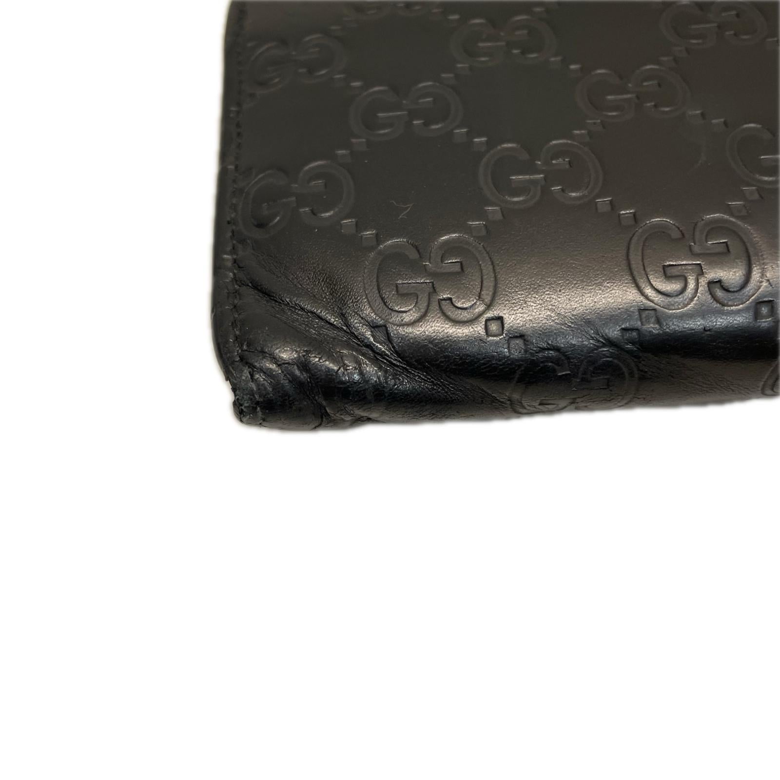 GUCCI グッチシマ リネアキャット フラップロングウォレット