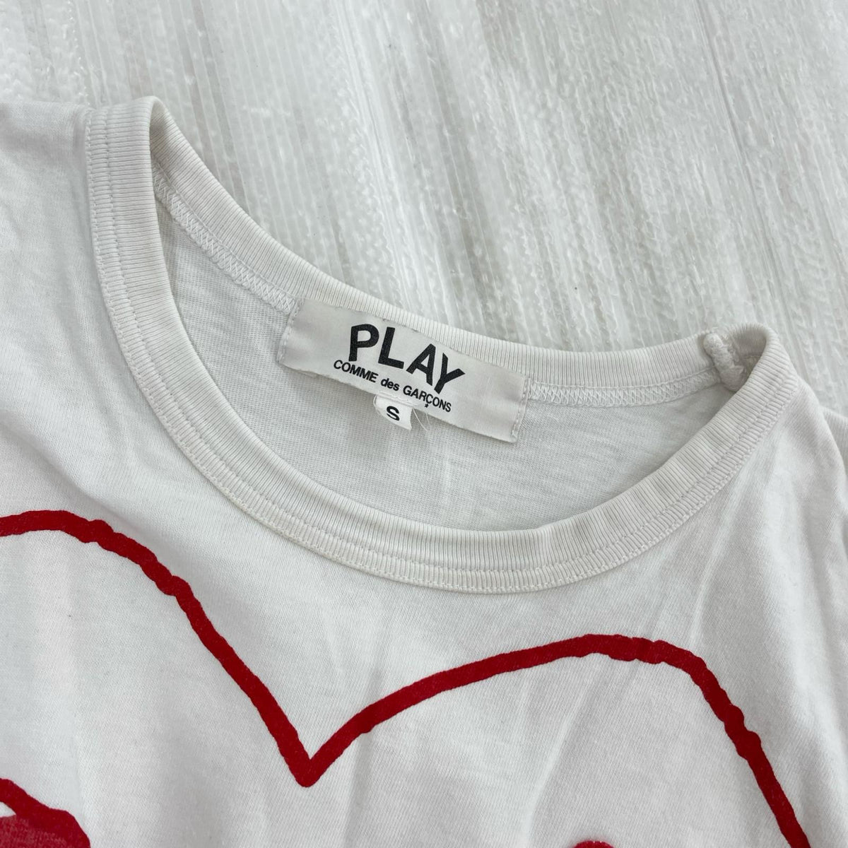半袖Tシャツ COMME des GARCONS Tシャツ ※汚れ S ホワイト