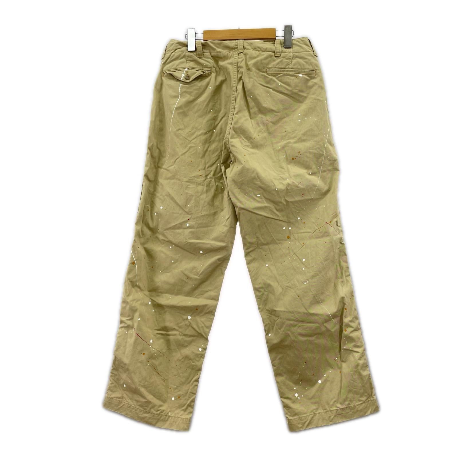 パンツ mastar&co ペンキ加工チノ w29 S ベージュ