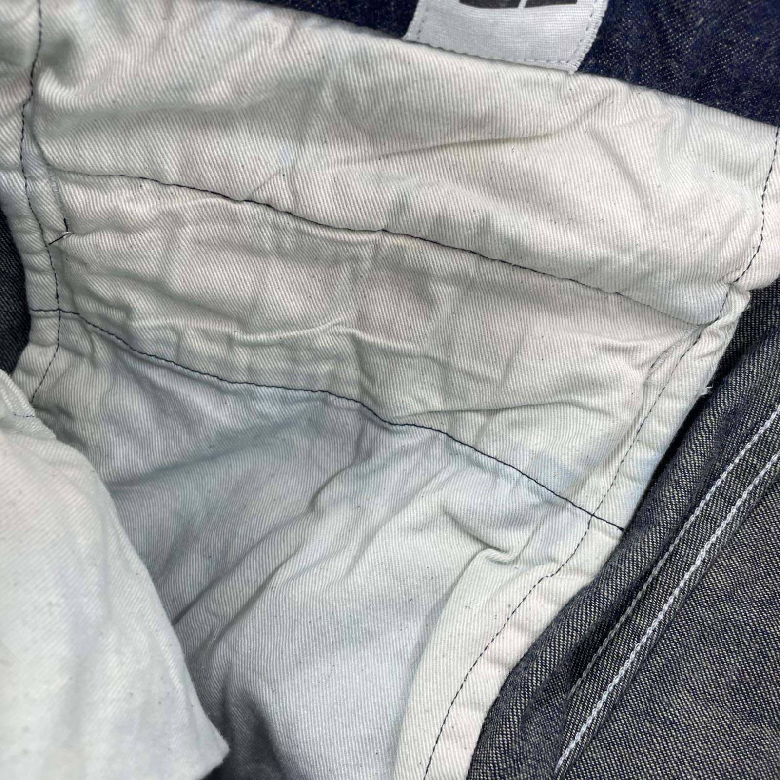 デニムパンツ WAIPER タック入り w29 ネイビー