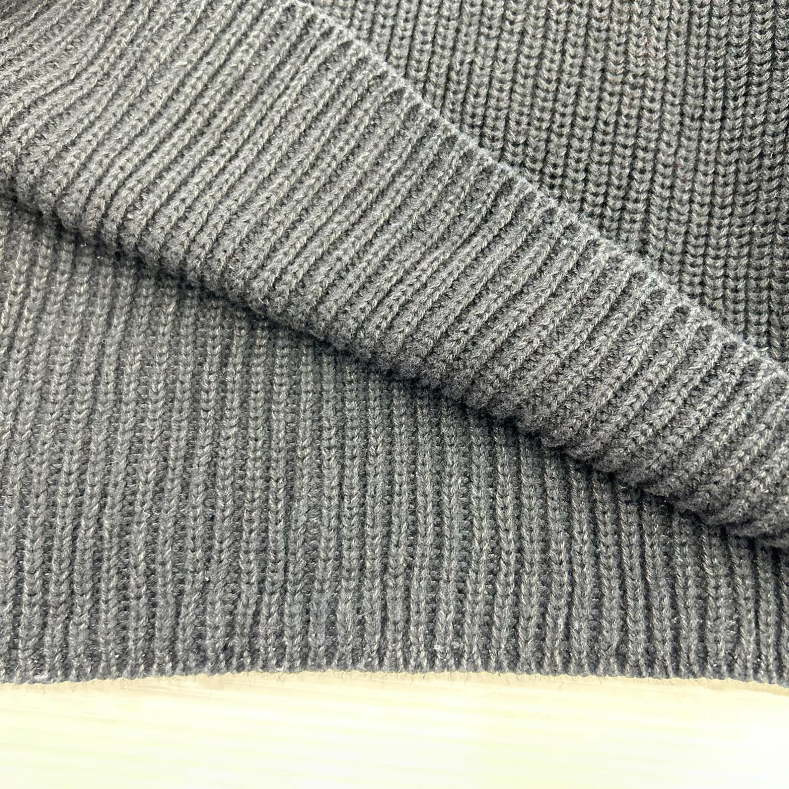 ニット エルボーパッチニット 黒 02183NS09 L L ブラック