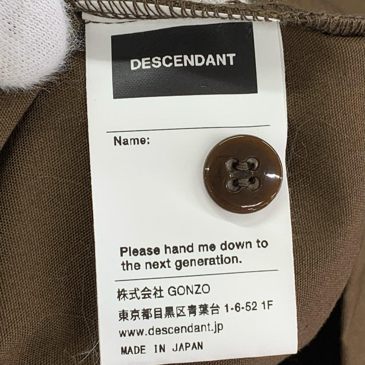 半袖シャツ ワークシャツ 茶 3 ブラウン