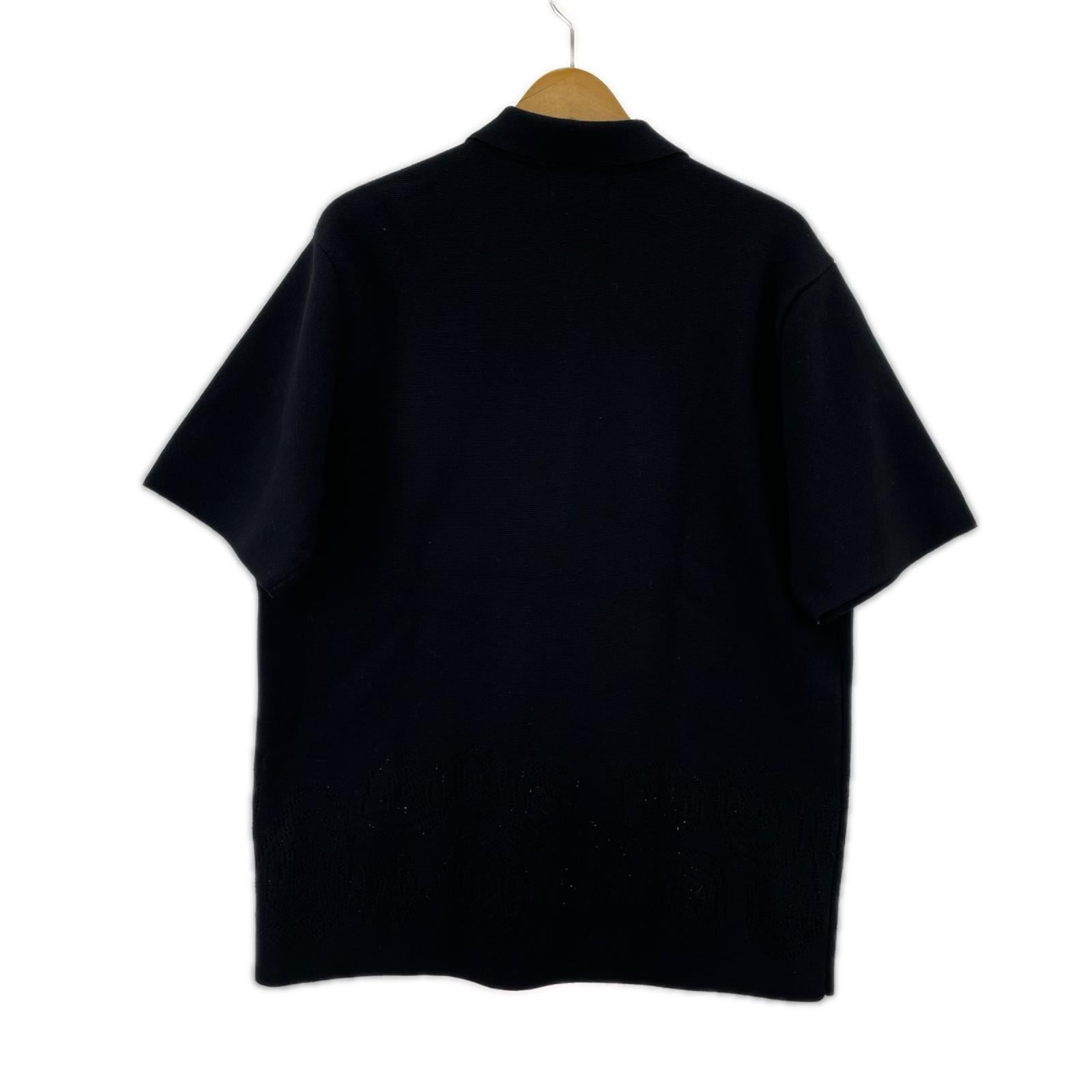 半袖シャツ 23ss Perforat Swirl Knit Shirt M ブラック