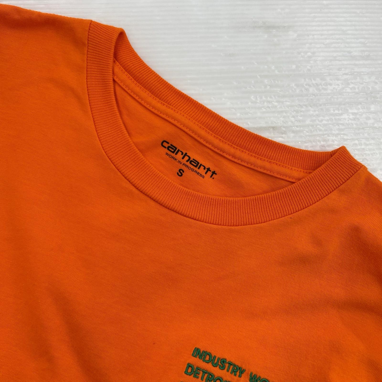半袖Tシャツ ×HERON PRESTON Logo Tee S オレンジ