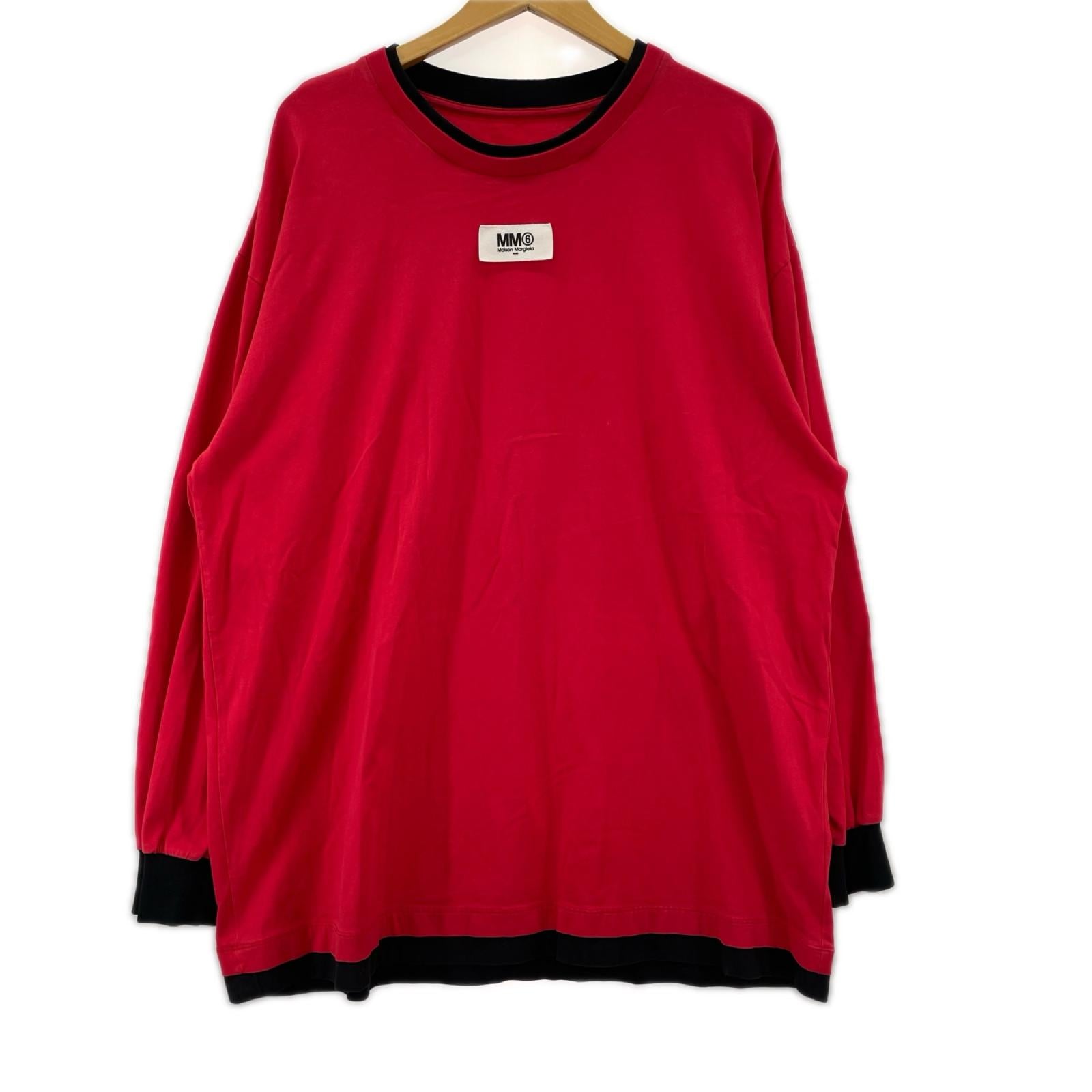 長袖Tシャツ Long sleeve t-shirt S レッド