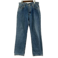 デニムパンツ ボタンフライ ブルー