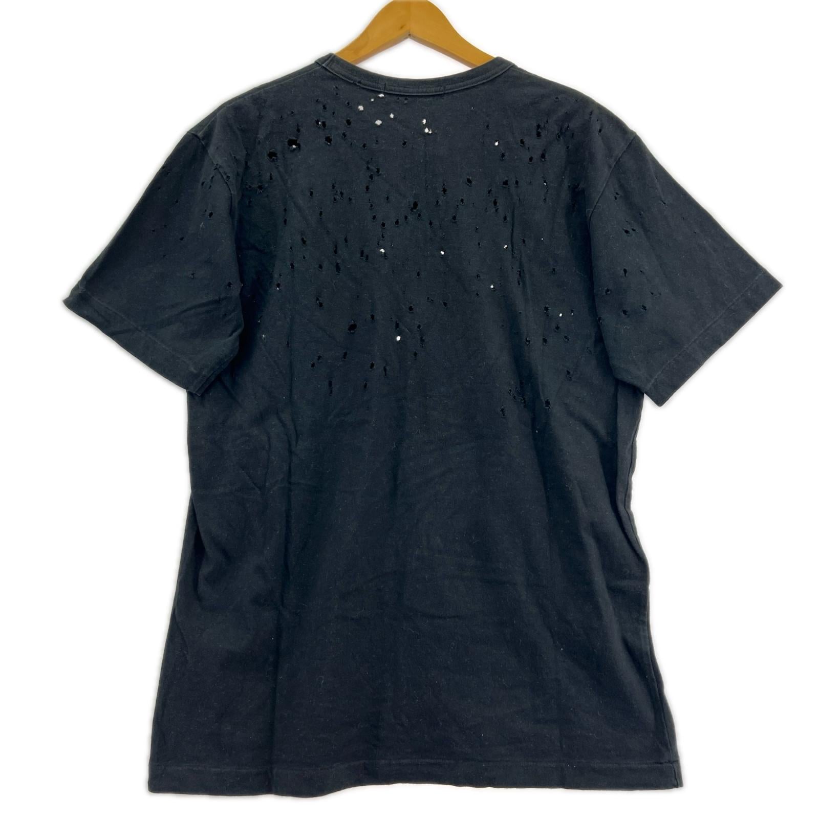 半袖Tシャツ 加工Tシャツ 黒 L ブラック