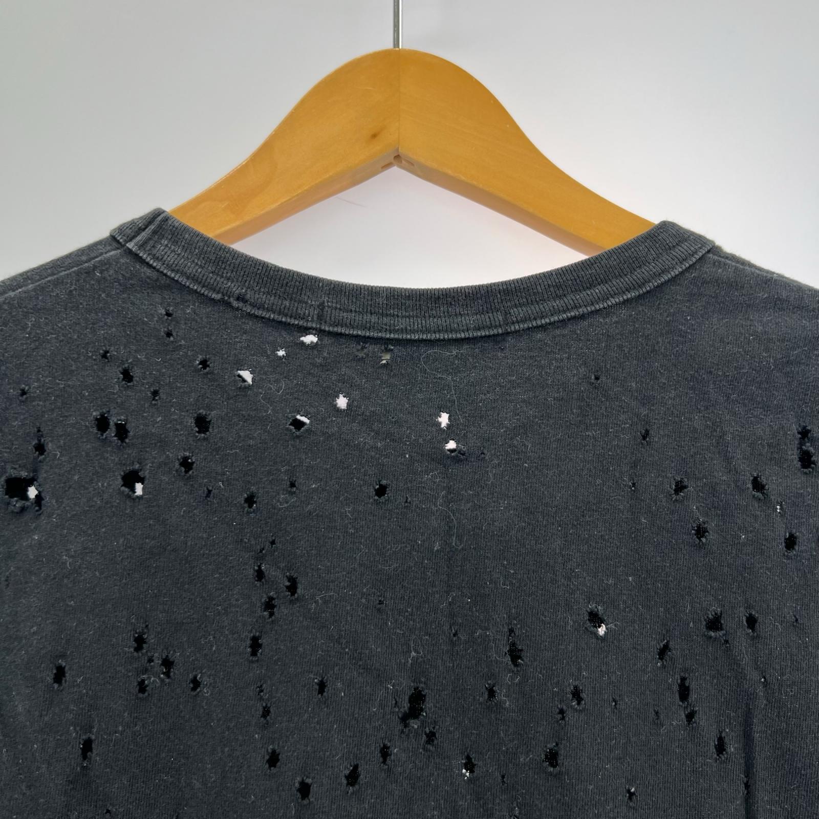 半袖Tシャツ 加工Tシャツ 黒 L ブラック