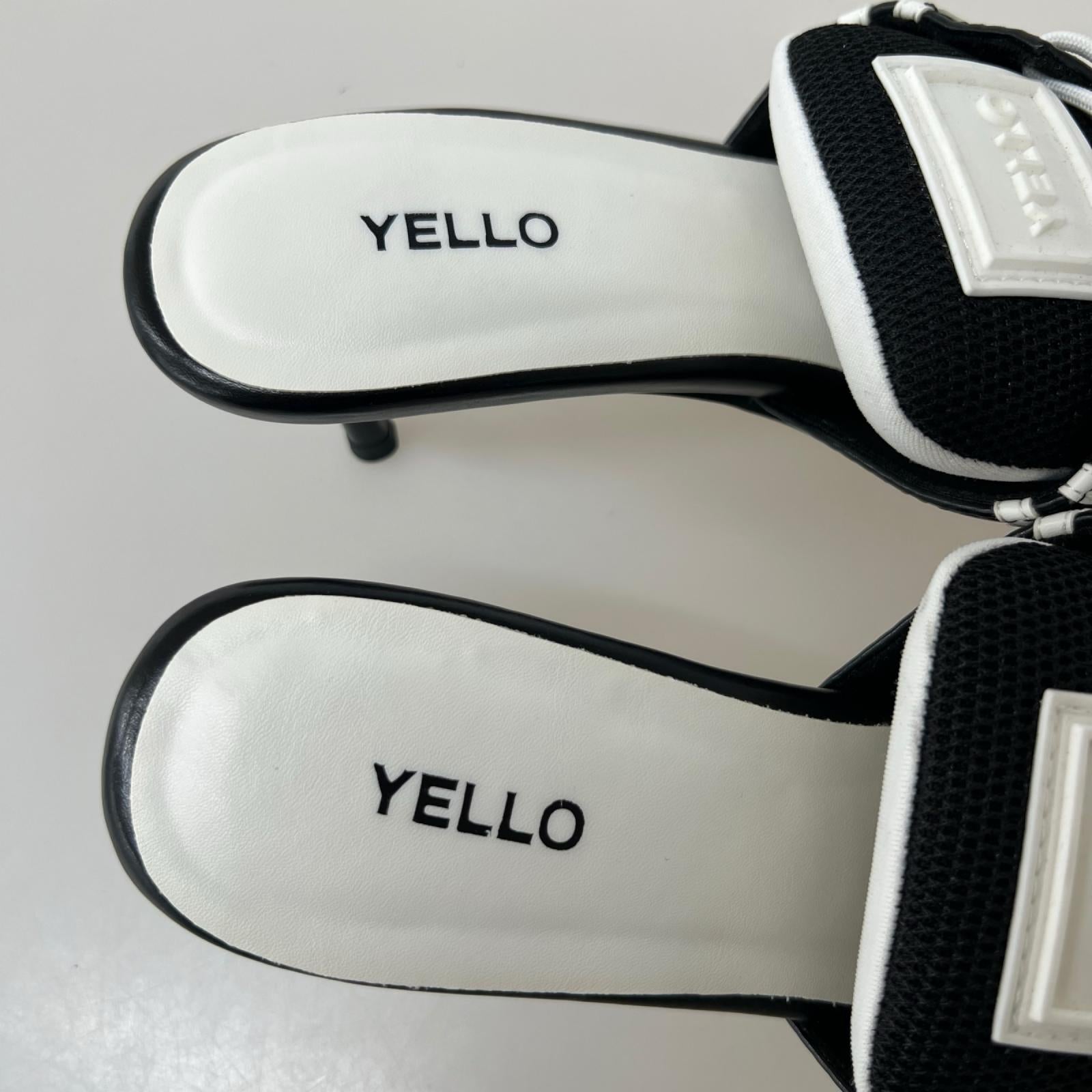 パンプス YELLO MONO SNEAKER MULES (L) ブラック L