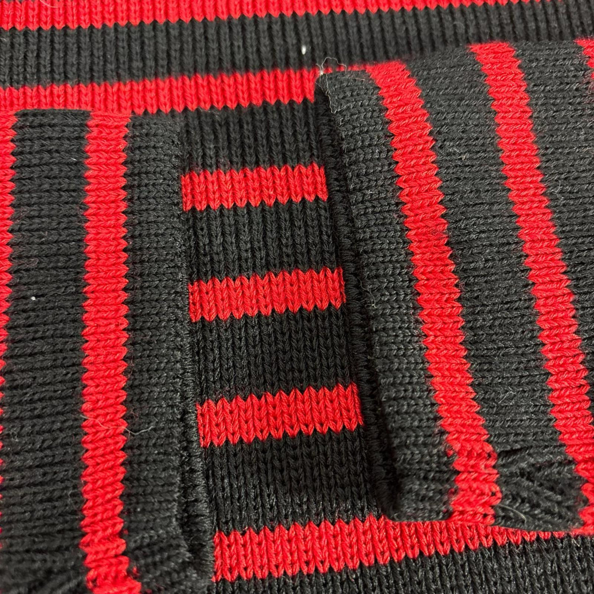 15AW SHOULDER ZIP WOOL BORDER KNIT(S) S
