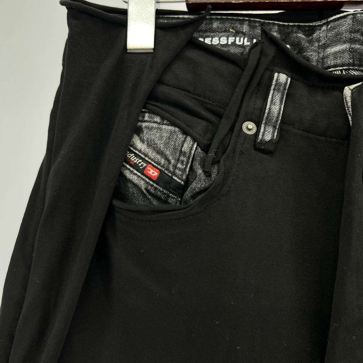 パンツ D-ライズ ストレートジーンズ BLK (33) 26 ブラック